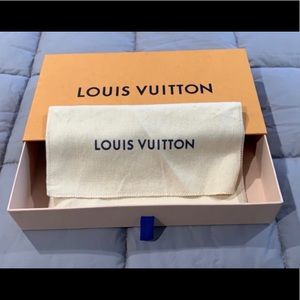 Louis Vuitton empty box with wallet dust bag